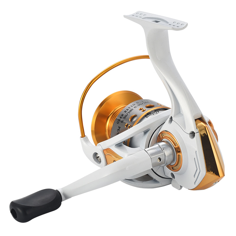ホワイトメタルスプール海釣りスピニングリール海水ベイトキャスティングサーフリールスピニングフィッシングリール