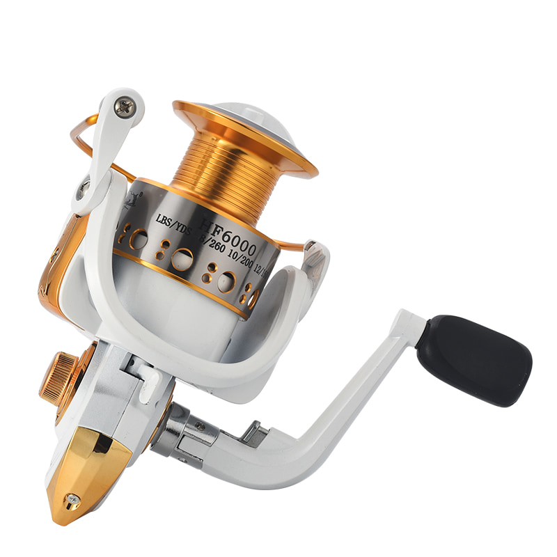ホワイトメタルスプール海釣りスピニングリール海水ベイトキャスティングサーフリールスピニングフィッシングリール